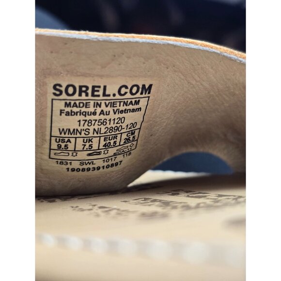 Sorel Ella Leather Womens Slingback Flat Sandals NL2890-120  sz 9.5 - Picture 8 of 8